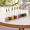 Porta-recados de madeira personalizados, marca personalizada, substituição de etiquetas, embalagem, porta-fotos de madeira para mesa personalizados, cor, tamanho e personalização de logotipo