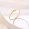 Transmisión en Vivo Más Vendido Anillo de Corazón Super Brillante de Acero de Titanio de Verano Anillo para Dedo Índice Anillo de Cola Anillo Versátil Personalizado de Acero Inoxidable