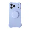 Capa de Silicone Líquido Ondulada para iPhone 18 Pro Max com Suporte Magnético de Cobertura Total, Compatível com Apple 17