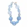 Conjunto de collar y aretes de cuentas redondas acrílicas transfronterizo europeo y americano, accesorios de moda para el día a día con diseño versátil