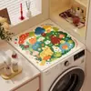 Almohadilla para tapa de lavadora, almohadilla protectora solar, cuero, limpiable con toallita, almohadilla absorbente, cubierta antipolvo para refrigerador, tapete de tela para tapa superior