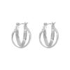 Pendientes sencillos de estilo japonés y coreano, de alta gama, ligeros, de lujo, con diseño de nicho cruzado, nuevos y elegantes pendientes de moda para mujer.