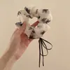 Scrunchie Estilo Coreano Zhao Lusi High-End Estético Ins Estilo Universitário Prendedor de Cabelo Estilo Doce Faixa de Cabelo Feminina