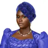 Amazon Aliexpress Modelo Nuevo 8 Flor Múltiple Pedrería Adorno Sombrero Indio Turbante Pañuelo para la Cabeza Headwrap Sombrero