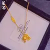 Novo Colar Sino do Palácio de Ábaco Antigo Estilo Chinês para Mulheres, Versátil e Moderno Pingente Sino da Paz Corrente para Clavícula Conjunto Venda por Atacado