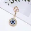 Chaveiro Olho de Diabo Moda Europeia e Americana Pingente de Olhos Azuis Design de Nicho Acessórios Pingente de Mochila Venda por Atacado
