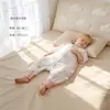 Bibi Bay Bolsa de Dormir de Seda de Mora Bebé Clase A Verano Delgado Manga Corta Piernas Divididas Pijama de Gasa de Algodón de Bambú para Niños