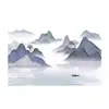 Nuevo fondo de pantalla abstracto de paisaje estilo chino para sala de estar, pared de TV, sofá, dormitorio, pared de cabecera, tela para pared de villa, hotel