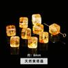 Joyería Jingdian, accesorios de supercristal de oro negro natural 7A, cuentas con forma, joyería artesanal, accesorios para pulseras, venta al por mayor