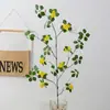 Planta de Simulação Zen Chinesa Galhos Secos Cipó Seco Cipó Rosa Selvagem Decoração de Mesa para Casa Folha de Lótus Guanyin
