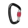 ZW Outdoor Aviation Alumínio 12kn Fio Bloqueio Escalada Fivela Escalada Quick Hang Hammock Yoga Spring Hook Mochila Fivela