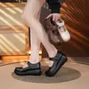 Nuevos Mocasines Casuales de Plataforma Retro para Mujer Primavera/Verano 2026, Punta Redonda, Boca Baja, Zapatos Mary Jane Versátiles