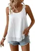 Moda Feminina Europeia e Americana 2026: Camisola de Renda Estilo Boho de Verão Sem Mangas com Gola Redonda, Estilo Casual