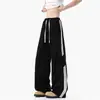 2026 Verano Nuevo Estilo Americano Jeans para Hombre Pantalones Rectos de Tres Rayas Nuevo Ins Versátil Moderno Simple Harajuku