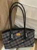 Bolsa Xadrez de Grande Capacidade para o Dia a Dia de Mulheres, Novo Estilo Inverno 2025, Bolsa de Ombro de Alto Valor, Bolsa de Mão Tote Elegante