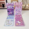Pegatinas Oficiales de Sanrio para Libro Silencioso Escena DIY Pegatinas Portátiles para Diarios y Juegos de Rol Juguetes Infantiles para Niñas