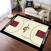 Tapete de Sala de Estar Desenho Animado Nba Basquete Sofá Tapete de Chão de Área Grande Quarto Campo de Futebol Mesinha de Cabeceira Tapete Antiderrapante