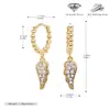 Brincos de Asa com Zircônia Estilo Europeu Francês Americano Transfronteiriços Prata de Lei S925 Personalidade Moda Zircônia Versátil Popular Vermelho da Internet Brincos