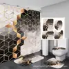 Cortina de Baño Estilo Ins Impermeable Antimoho Cortina de Baño Invisible Tela Impermeable Cortina de Ducha Juego sin Taladro