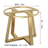 Novo Suporte de Perna de Mesa Redonda de Ardósia de Vidro Estrutura de Ferro Mármore Perna de Mesa Elevada Mesa de Centro Redonda Pequena Mesa de Jantar