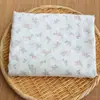 Patrón Rayado con CaladosAlgodón Puro Estilo Coreano Fresco Patrón Floral Pequeño Tela para Cortina Parasol DIY