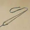 Collar de Cuerda para Colgante Completamente Tejido a Mano Cuerda Jade Hetian Cuerda de Cordón Ajustable Colgante Colgante Cuello