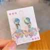 Presilhas de Orelha Kuromi para Meninas, Acessórios de Estrela, Novos Brincos Fofos Sem Furo Indolor de Princesa High-End para Bebês