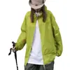 Verano Nuevo Ropa de Trabajo para Mujer Sudadera con Capucha Grande Bolsillo con Cremallera Protección Solar Ropa de Correr Chaqueta Holgada Casual Moderna