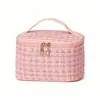 Bolsa de Maquiagem Estilo Chanel 2025, Bolsa de Mão Portátil de Grande Capacidade, Bolsa de Armazenamento de Cosméticos, Portátil de Grande Capacidade