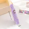 Peine de pelo portátil lindo de dibujos animados para uso doméstico, peine de espina de pescado para niñas, peine especial para trenzar con cola puntiaguda pequeña para niños y bebés