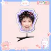 Nuevo pasador de pelo 3D de Li Yuchun, pasador de resorte, mercancía de concierto con diseños y materiales personalizados disponibles