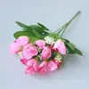 Atacado de fábrica Tulipa flor artificial 15 cabeças Botão de Magnólia flor artificial de seda decoração de sala de estar decoração de planta aquática atacado