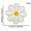 Pegatinas de Tela Bordadas de Margarita Fresca Parches Decorativos Coloridos de Dibujos Animados Calcomanías Accesorios para Ropa Etiquetas Bordadas para Computadora en Stock