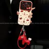 Adequado para Capa de Celular Cherry Puppy Vivox300, High-End e Luxuoso Vivox200Pro com Cordão 100S