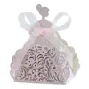 Papel Refletivo Espelhado Casamento Vazado Caixa de Doces Princesa Festa de Aniversário Menina Bonita Caixa de Doces Dourada Fábrica Estoque Pronto