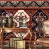 Papel de Parede Autoadesivo Estilo Europeu com Cerdas de Cavalo Grande para Sala de Estar, Quarto, Parede de Fundo de TV, Adesivos de Decoração de Parede, Adesivos de Parede para Reforma