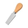 En stock de fábrica Acero Inoxidable Mango de Roble Cuchillo para Queso Cuatro Piezas Cortador de Queso Crema Pizza Pala para Pastel Set de Cuchillos
