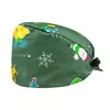 Gorra de trabajo de quirófano de hospital con estampado de dibujos animados de Amazon, gorro de salón de belleza, gorra de algodón puro con cola de cúpula ajustable