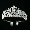 Nueva corona de pedrería europea y americana diadema para tocado de novia accesorios para fiesta de cumpleaños boda Accesorios de boda