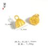 Nuevos Productos 2024: Cordón de Pulsera de la Fortuna con Forma de Calabaza para Manualidades, Chapado en Oro, con Agujero para Colgar Accesorios