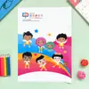 Carpeta Publicitaria Color Impreso Funda de Archivo de Polipropileno Carpeta de una Sola Página Patrón de Dibujos Animados Reunión Deportiva Carpeta en Forma de L Logo Personalizado