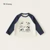 [Colección de Camisetas Neutras] Ropa Infantil Bangxuan Tops Casuales para Niños Estilo Primavera y Otoño Camisetas de Manga Larga para Niños