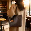 Bolsa Retro de Alta Qualidade com Grande Capacidade para Mulheres 2026 Nova Moda Bolsa de Ombro para o Dia a Dia Bolsa Tote de Mão Bolsa Saco