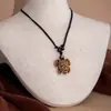 Collar Colgante Vintage de Venta Caliente Transfronterizo Estilo Étnico Nicho Unisex Cadena para Clavícula Diente de Tiburón Cadena para Suéter Collar de Marfil