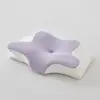 Almofada Borboleta para Comércio Exterior Transfronteiriço, Assento Respirável em Formato de Borboleta para Proteção do Pescoço, Núcleo de Travesseiro de Algodão de Recuperação Lenta para Sono Cervical
