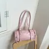 2026 Nuevo Estilo Coreano Moda Retro Bolso Boston Gama Alta Nicho Versátil Bolso de Hombro Cruzado