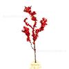 Adornos navideños, 12 unidades, dorados, rojos, plateados, con purpurina, imitación de fruta, guirnalda para árbol de Navidad, accesorios de bricolaje al por mayor