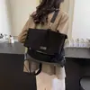 Bolsa Grande de Capacidad Vintage 2024 Moda Nueva Bolsa para Mujer Otoño e Invierno Textil para Viajes de Negocios Mochila para Mujer