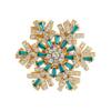 Novo Produto Explosivo Broche de Floco de Neve Giratório Criativo Adesivo para Geladeira Dourado Galvanizado Diamante Alto Senso Pequeno Decoração de Crowdsourcing
