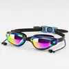 Ventas Directas de Fábrica Gafas de Natación Impermeables y Antivaho para Adultos Equipo de Natación de Silicona Gafas de Natación Galvanizadas Transfronterizas Venta al por Mayor